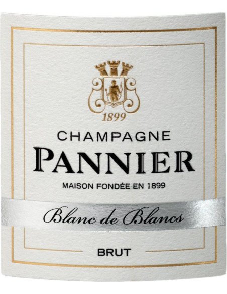 Etiquette champagne Pannier blanc de blancs Etiquette champagne Pannier blanc de blancs