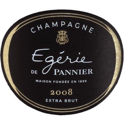 Etiquette champagne Pannier Egérie 2008 Extra Brut