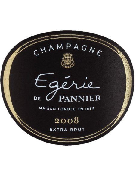 Etiquette champagne Pannier Egérie 2008 Extra Brut
