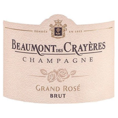 Etiquette Grand rosé Beaumont des Crayeres