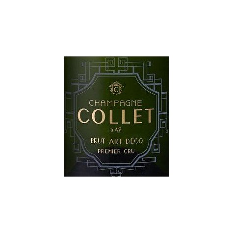 Etiquette champagne Collet Art Déco par 6 bouteilles