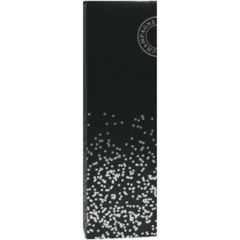 Étui une bouteille Bulles en Fête noir et argent