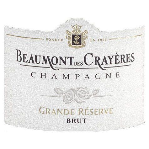 Etiquette champagne Beaumont des crayère grande réserve