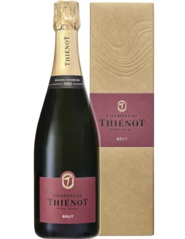 Champagne brut Thiénot dans son étui