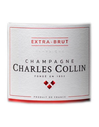 Etiquette Champagne Charles Collin Extra Brut