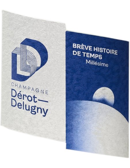 Etiquette Champagne Millésime Dérot Delugny