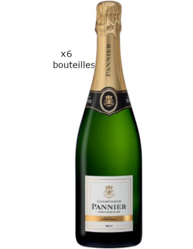 (Par carton de 6 bouteilles) Champagne Pannier Brut Sélection