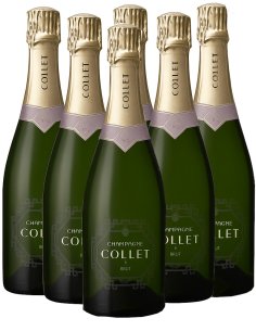 6 bouteilles de Champagne Collet brut