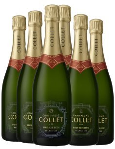 Pack Collet Art Déco par 6 bouteilles