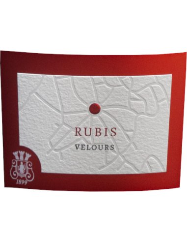 Etiquette Champagne Pannier Rubis Velours