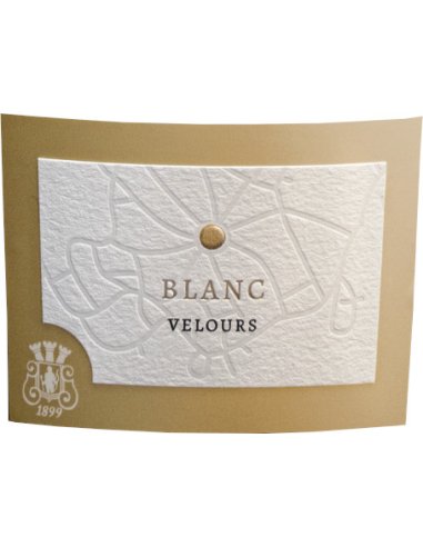 Etiquette champagne Blanc Velours Pannier
