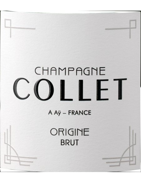 Champagne Collet Origine Brut with black and gold gift box