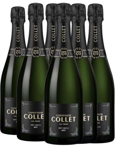 (A partir de 6 bouteilles) Collet Art Déco 1er...